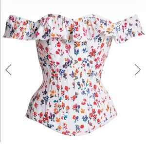 Corset Story Floral Ditsy Cotton Corset Top